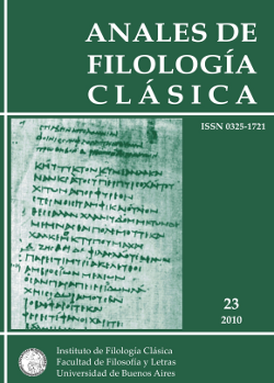 Anales de Filología Clásica 23 (2010)