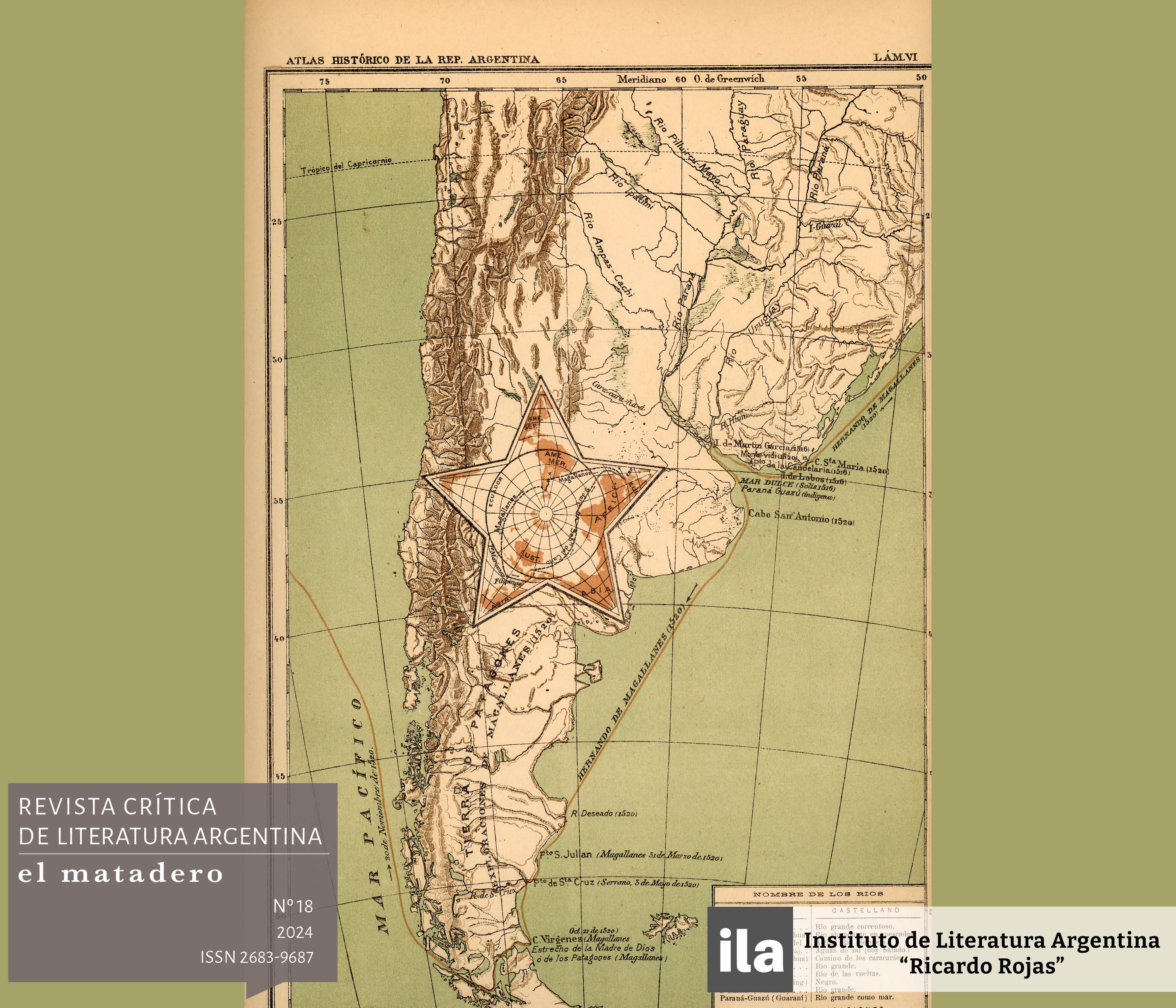 Atlas histórico de la República Argentina, Cartografía histórica de la República Argentina (1892), Benigno T. Martínez. Gentileza del Instituto de Geografía “Romualdo Ardissone”, Facultad de Filosofía y Letras, Universidad de Buenos Aires.